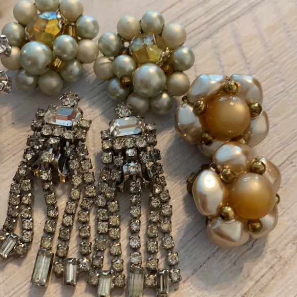 Vintage  earring bundle -10 pairs - Picture 5 of 11